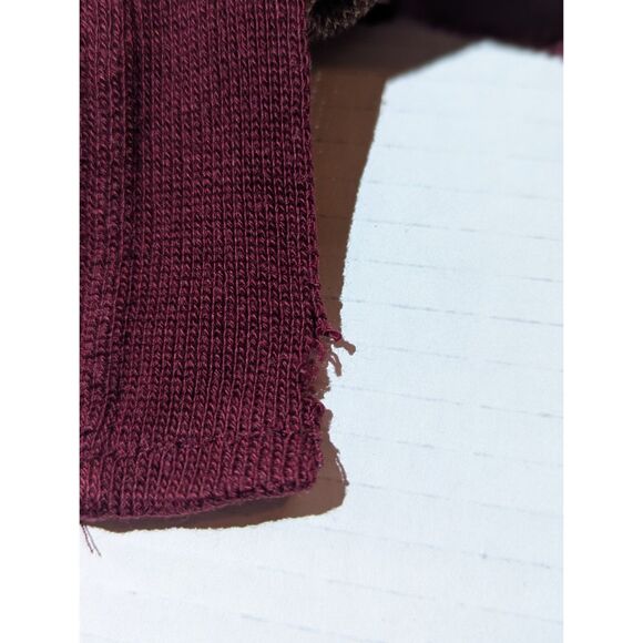 Cotton Emporium Southwest Poncho Open Cardigan Cape M Red Tan Side Buttons USA - Picture 2 of 6